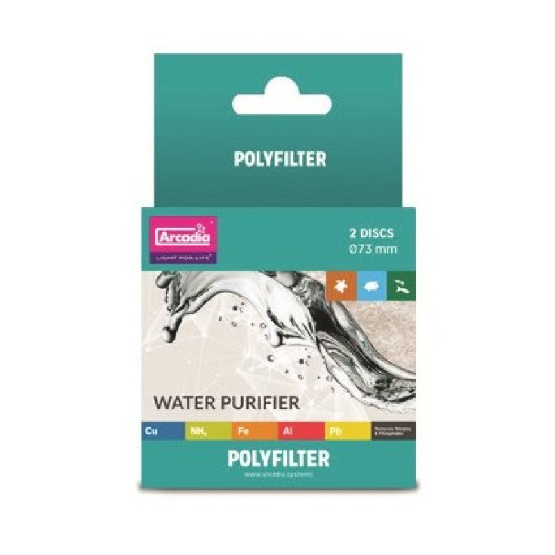 Arcadia Poly filter twin disk Ø 73 mm